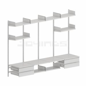 خزانة تلفزيون قابلة للتعديل مجانًا مثبتة على الحائط رف كتب عالي الجودة من الفولاذ الكربوني رفوف تخزين ورفوف مخصصة بسيطة - Product Image 5