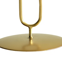 Porte-bougie en métal minimaliste, décoration géométrique, centre de table, salle à manger