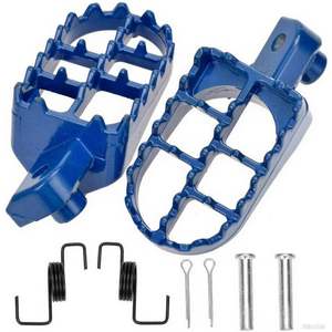 Accessoire essentiel pour moto tout-terrain, repose-pieds avant en aluminium argenté pour PW50 80 TW200 CRF50 70 - Product Image 4