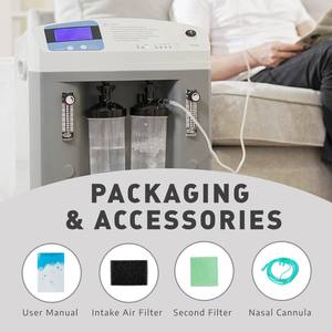 Concentrador de Oxígeno Médico de Doble Flujo de 10L, Venta Directa de Fábrica Longfian, Dos Cánulas Nasales, Apto para Cuidado en el Hogar - Product Image 3