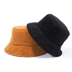 Sombrero de Pescador de Lana de Cordero Estilo Vintage para Mujer, Gorro de Invierno Cálido e Informal para Deportes al Aire Libre - Product Image 5