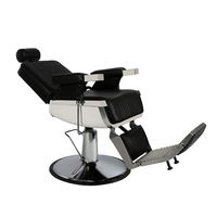 Fauteuil de Barbier Inclinable Marron avec Pompe pour Salon, Spa, Équipement de Beauté – Offre Spéciale pour Salon de Coiffure et Salon à Domicile – Fabriqué en Bois