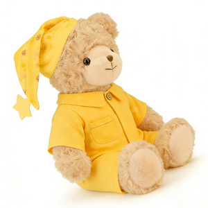 Ensemble de pyjama étoiles jaunes, ours en peluche personnalisé, poupées ours en peluche, vente en gros d'ours en peluche - Product Image 3