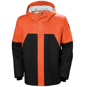 Hochleistungs-PVC winddichter Hooded-Wassermantel für draußen Regenjacke