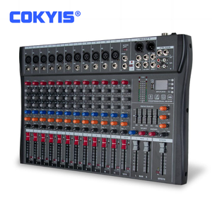Console de <span class=keywords><strong>mixage</strong></span> <span class=keywords><strong>DJ</strong></span> professionnelle CTM6/8/12 avec fonction d'enregistrement Bluetooth, mixeur audio pour karaoké, scène extérieure et live - Product Image 1