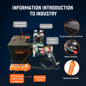 Unité hydraulique complète 1,2 kW 24 V, système hydraulique horizontal pour remorques à benne basculante, en stock - Product Image 3