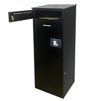 Boîte à colis en métal autoportante imperméable pour extérieur, 3 compartiments, boîte aux lettres antivol pour maison, villa, appartement, cour