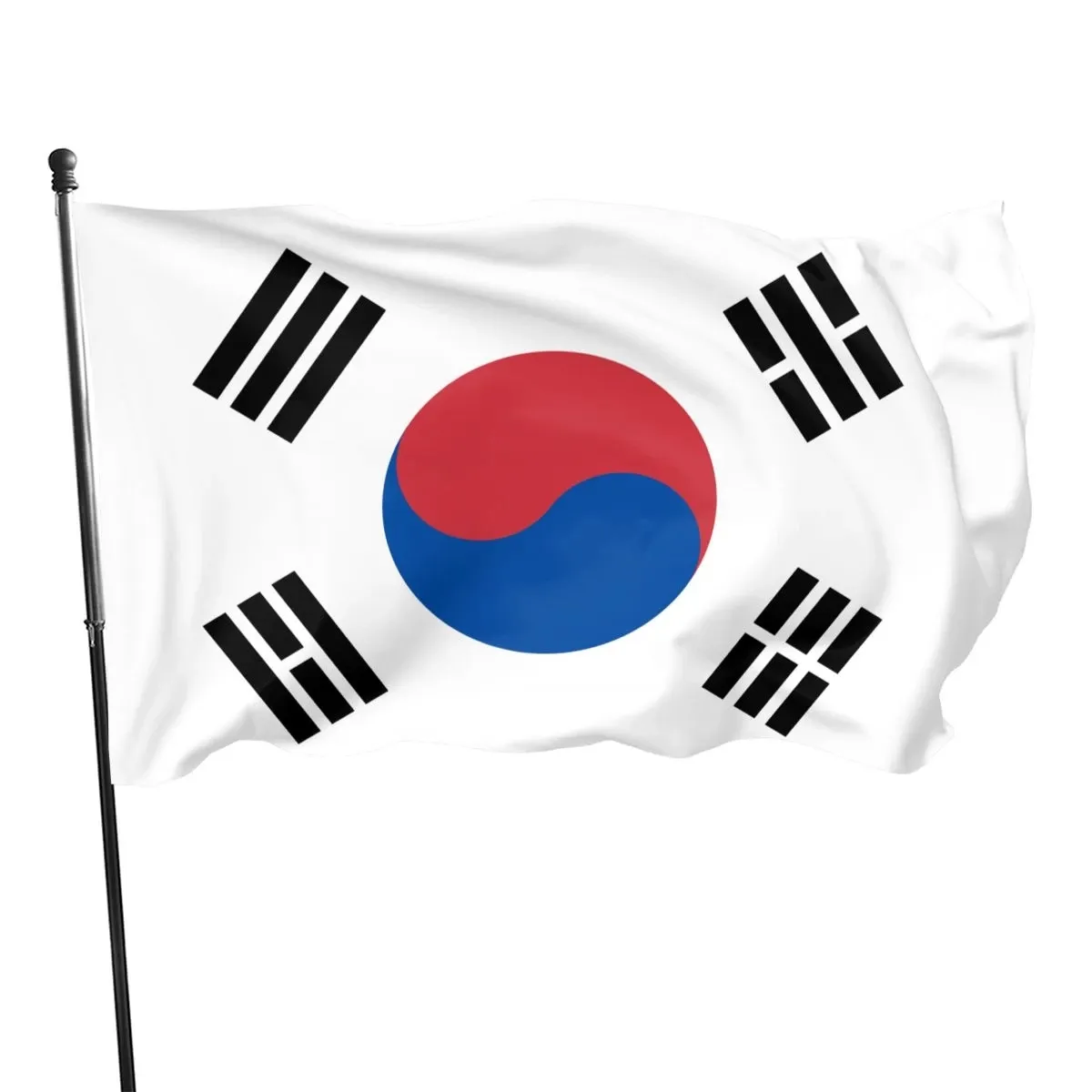 Yide สั่งทำธง3x5ft ของประเทศเกาหลีพิมพ์แบนเนอร์ธงเกาหลีใต้3M