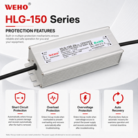 Alimentation LED étanche IP67 HLG-150W - Driver à tension/courant constant HLG-150 pour éclairage extérieur