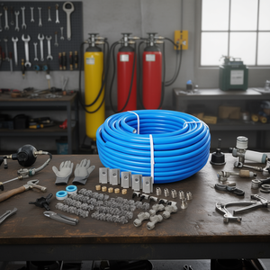 Kit de Tuberías para Compresor de Aire, 3/4 Pulgadas x 200 Pies, Tubería PEX AL PEX Azul, Accesorios Industriales, Modelo D0100XUG0K6 - Product Image 2