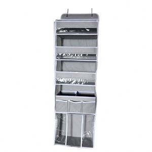 4 Shelf Hanging Door Organizer with 10 Side Pockets and 1 Large Capacity Pockets for Bedroom Over the Door Organizer - Product Image 1