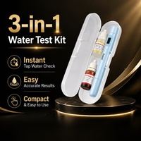 Kit de Prueba de Calidad del Agua Jubway A47: Medidor de TDS, Gotas de pH y Probador de Cloro Residual para Verificar la Seguridad del Agua del Grifo en el Hogar