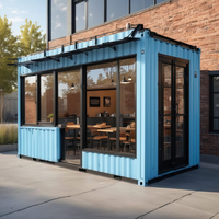 Kiosque Modulaire Préfabriqué Pliable pour Cafés et Salons de Thé, Vente Directe Usine, OEM ODM, Vente en Gros