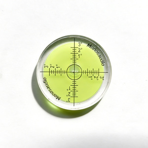 Высокоточный круговой пузырьковый уровень 40x10 мм с делениями 5'/6', зеленый, для геодезических работ, выравнивания оборудования и автодомов - Product Image 6