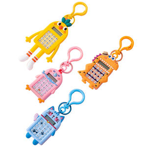 Calculatrice de poche multifonctionnelle miniature pour enfants, forme de dessin animé mignonne, couleur, batterie - Product Image 1