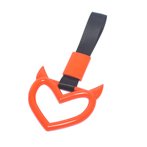 JDMotorsport88 Correa de Agarre Naranja JDM para Coche, Anillo Tsurikawa, Correa de Agarre para Tren, Autobús, Metro, Amuleto de Derrape con Correa Negra - Product Image 1