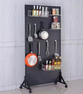 ขาตั้งจอแสดงผลแบบ Pegboard สีขาว: ด้านเดียว - Product Image 6