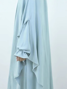 2025 nuova collezione Dubai <span class=keywords><strong>abbigliamento</strong></span> <span class=keywords><strong>etnico</strong></span> islamico tradizionale per le donne Hijab per Jilbab Khimar Niqab Set di abiti da preghiera musulmani - Product Image 2