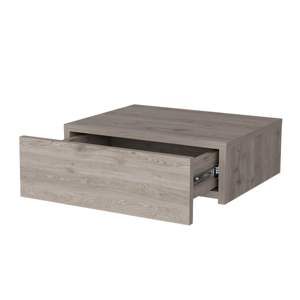 DB Modern Luxury Solid Nightstand Gris claro Montado en la pared Muebles de dormitorio flotantes Plegable ensamblado para un apartamento conveniente - Product Image 4