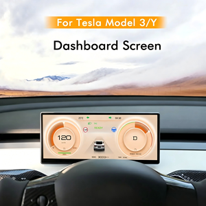 Écran d'instrument numérique LCD 9 pouces pour tableau de bord GPS pour <span class=keywords><strong>Tesla</strong></span> <span class=keywords><strong>Model</strong></span> <span class=keywords><strong>3</strong></span>/Y 2016-2026 prenant en charge CarPlay sans fil et Android Auto - Product Image 1