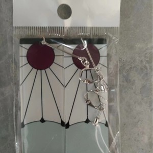 Pendientes colgantes de acrílico Demon Slayer Tanjiro Kamado, diseño geométrico, regalo unisex para niños, primavera 2023 - Product Image 2