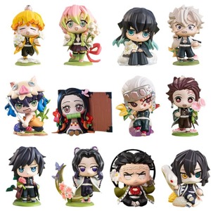 6 unids/set Demon Slayer Mystery Box Kimetsu No Yaiba Kamado Tanjirou Agatsuma <span class=keywords><strong>Zenitsu</strong></span> Kamado <span class=keywords><strong>Nezuko</strong></span> Anime PVC figura juguete 10cm - Product Image 6
