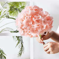 Kunstmatige Hortensia Bloemen Blush Heads Hydrangea Zijden Bloemen Voor Bruiloft Decoratie