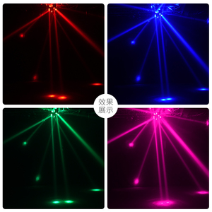 Luz de cabeza móvil RGBW 4 en 1 Led con efectos estroboscópicos Iluminación de escenario Haz giratorio para DJ Disco Club Music Party - Product Image 2