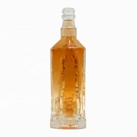 Bocal en verre personnalisé de 700 ml 750 ml avec bouchon en liège Bouteille en verre pour whisky rhum XO avec bouchon en liège