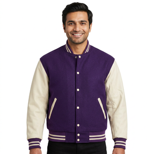 Best Manufacturer Custom Made <b>Men</b> Printed Varsity <b>Jacket</b> Lightweight High Quality Leather CollegeBaseballjacket for <b>men</b> - Product Image 1