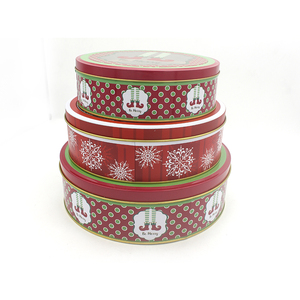 Custom Christmas Round 3 Set <strong>Cake</strong> <strong>Tin</strong> - Product Image 2