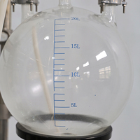 Reaktor Kaca Berjaket 100L, Ketel Reaksi Kimia Kaca Borosilikat untuk Sintesis Laboratorium & Pilot
