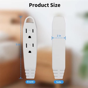 Cable de extensión USA 3 Outlets Power Strip Board - Product Image 4