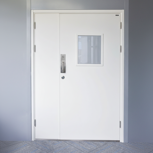 Porte ignifuge en acier 3 heures porte de sécurité d'évacuation d'urgence résistante au feu avec matériel de verrouillage pour certifié UL - Product Image 1