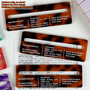Accesorios Personalizados para Mahjong, Guía de Reglas de Juego, Tortuga Acrílica, Buscador de Líneas de Mahjong, Lector de Reglas para Principiantes - Product Image 1