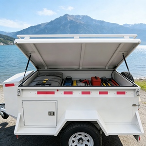 Remorque de camping-car aérodynamique personnalisable en forme de larme, élégante et spacieuse, pour les voyages de loisirs et les vacances en plein air - Product Image 4