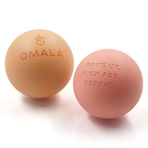 Bolas de masaje de goma Natural respetuosas con el medio ambiente impresas personalizadas de Lacrosse, pelota de yoga para Fitness - Product Image 4