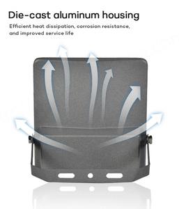 Jardín rentable al aire libre impermeable IP65 100W-400W carcasa de aluminio LED Solar estadio reflector 6500K 120 Ángulo de haz - Product Image 5