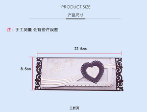 High End Wooden <strong>Heart</strong> Style Wedding Invitation <strong>Cards</strong> Creative Greeting <strong>Cards</strong> European Style Gold Stamp Invitation <strong>Cards</strong> - Product Image 2
