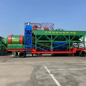 Concrete Concrete Plant Pots Portable Concrete Mixing Plant With YHZM25-100 Mobile Concrete Plant For Sale