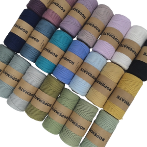 Cordón de Algodón de Primera Calidad de 3 mm de Grosor, 100 % Algodón, Rollo de 100 m para Manualidades, Tejidos, Hojas, Plumas y Bricolaje - Product Image 2