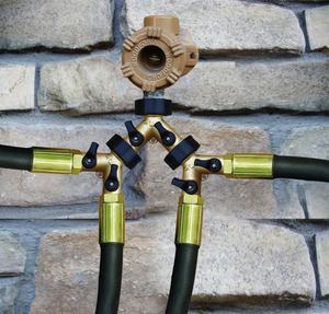 Divisor de manguera de latón con forma de Y, <span class=keywords><strong>2</strong></span> vías, para jardín - Product Image 6