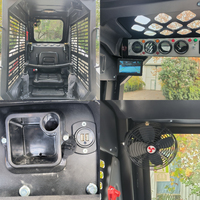 Mini chargeuse trachéée chinoise pas chère 850KG chargeuse compacte à roues avant avec commande par manette