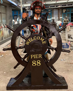 Garden Decor Fiberglass Movie Figure Sculpture <strong>Life</strong> <strong>Size</strong> Resin <strong>Pirates</strong> <strong>Statues</strong> - Product Image 3