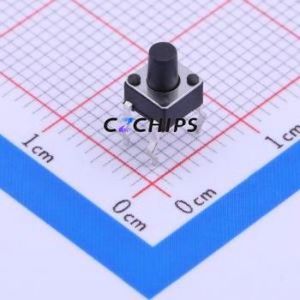 TSA451G60-250 Tactile Switch Through hole-4P,4.5x4.5mm Switch Single Pole Single Throw Round Button 2.5N Through Hole - Product Image 1