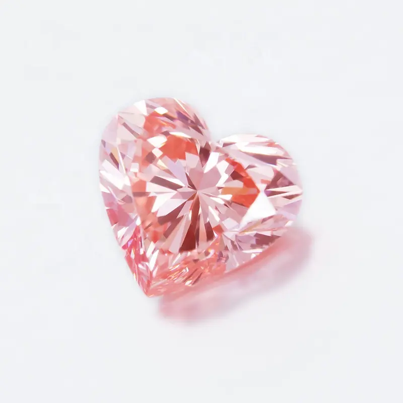 Сердечно-сосудистых заболеваний розовым алмазом 1,0 карат 1,5 карат 2,0 карат выращенные лабораторно алмазы цена за карат конкурсного бриллианта в форме сердца