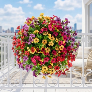 <span class=keywords><strong>Fleurs</strong></span> <span class=keywords><strong>artificielles</strong></span> réalistes pour l'extérieur, résistantes aux UV, <span class=keywords><strong>bouquet</strong></span> de <span class=keywords><strong>fleurs</strong></span> sauvages mélangées pour la décoration d'automne du jardin, du porche, <span class=keywords><strong>des</strong></span> jardinières et de la maison - Product Image 1