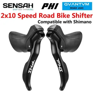 Manettes de vélo de route SENSAH STI 2x7 2x8 2x9 2x10 2x11 vitesses, levier de frein, dérailleur compatible avec <span class=keywords><strong>Shimano</strong></span> Claris <span class=keywords><strong>Sora</strong></span> 105 - Product Image 5