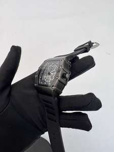 Reloj de Lujo para Hombre, Diseño Moderno con Caja Tonneau de 42MM, Esfera Esqueletizada, Resistente al Agua, Reloj de Pulsera de Cuarzo - Product Image 6