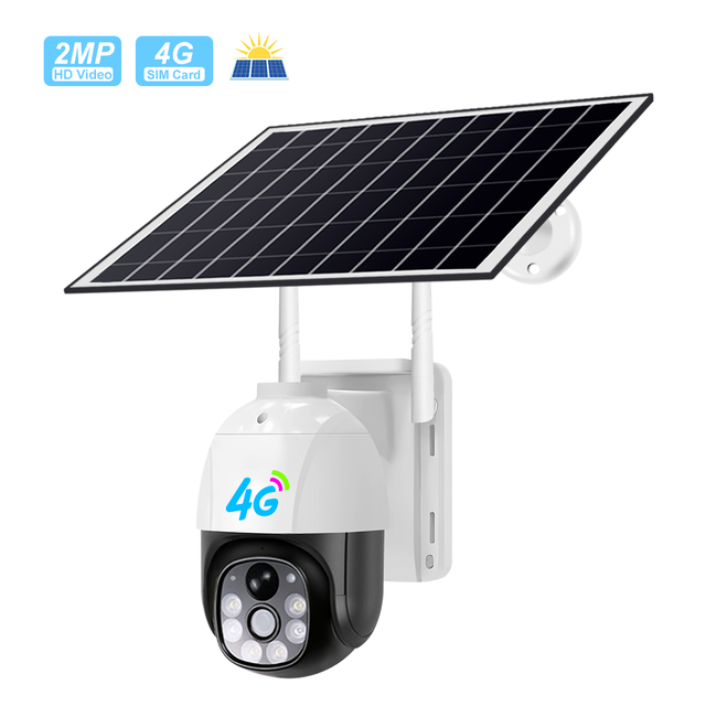 V380 Solar Battery Powered Outdoor Security Cameras H.265 Low Power Outdoor 5MP Solar 4g Camera